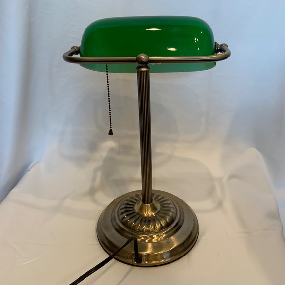 RARE Vintage Green Bay Packers 'G' Logo NFL Bankers Desk Lamp Tested & Working - Picture 13 of 16